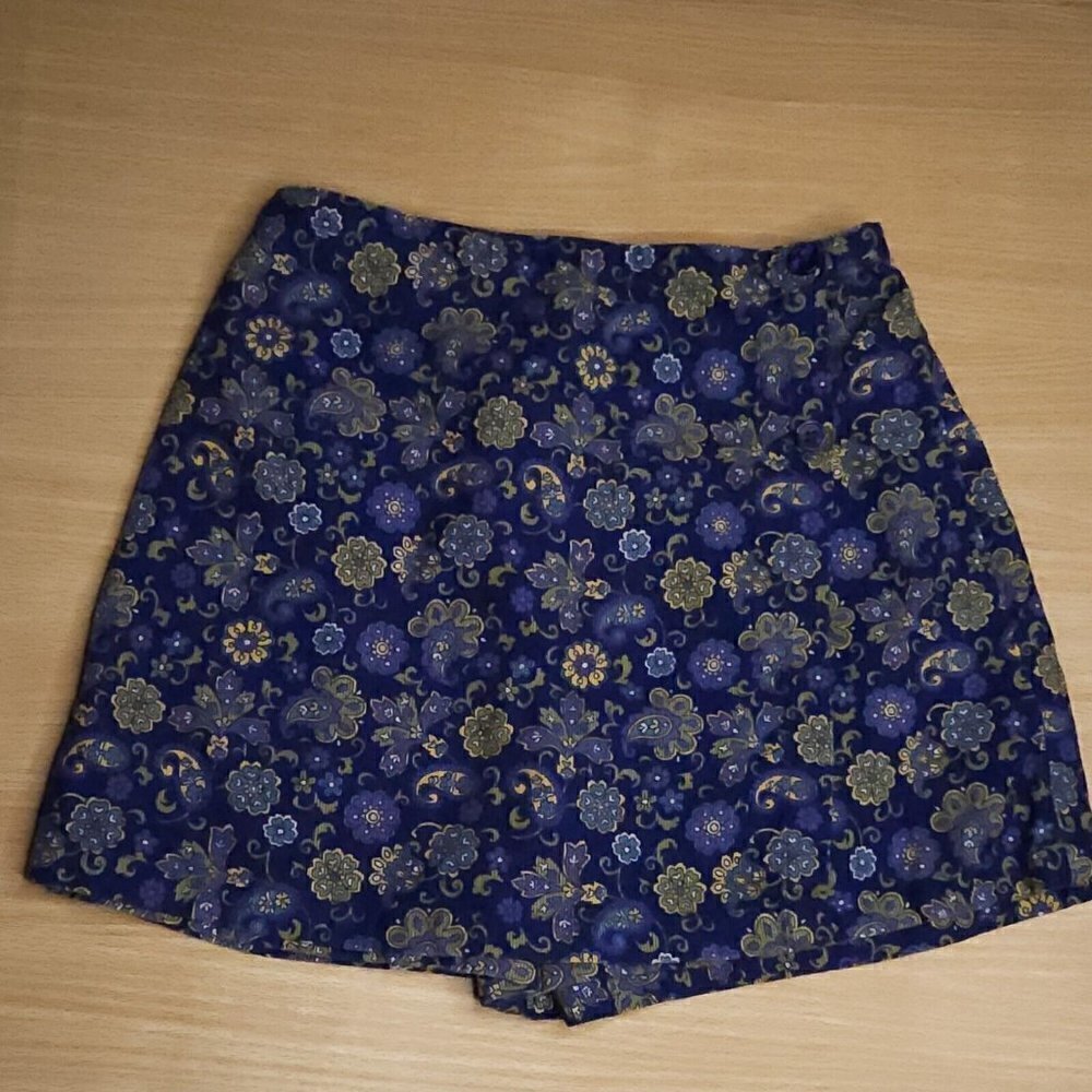 Talbots Vintage Girl's Blue Paisley Skort 6